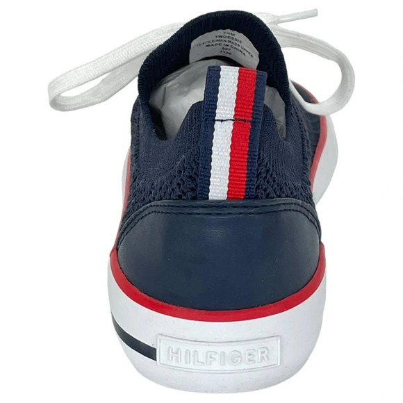 NWOB Tommy Hilfiger Gessie Navy Knit Stretch Womens Sneakers Size 7.5M - Picture 3 of 9